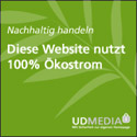 100% Ökostrom-Hosting durch UD Media